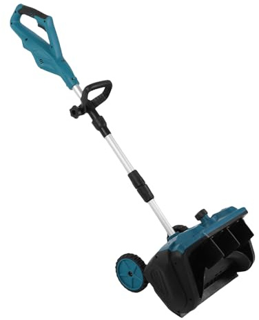 Jeffergarden Sladdlös Snöskyffel Elektrisk Snöslunga Batteridriven Snöslunga 300lbs/min 16tum Rengöringsbredd 3 Riktningsjustering Vänster 45 Höger 45 med ABS Material för BL1815 BL1820