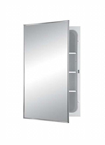 Jensen 468BC Basic Styleline Recessed Steel Medicine Cabinet, White