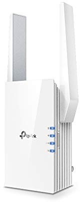 TP-Link RE505X Wi-Fi 6 AX1500 Dualband Gigabit WLAN Repeater (1200Mbit/s auf 5Ghz und 300Mbit/s auf 2.4GHz, Intelligente Signalanzeige, AP Modus,Tether App) weiß