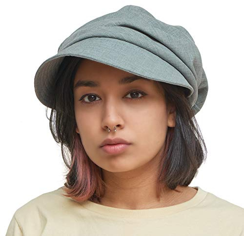 CHARM Cappello da Sole Donna Cotone Organico, Grigio