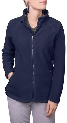 HRM Damjackor med full dragkedja för kvinnor, marinblå, L