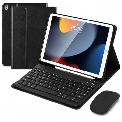 SOPPY Bluetooth-Tangentbord för iPad 10.2, 9:e/8:e/7:e gen, iPad Air 3, iPad Pro 10.5 2017 - svart