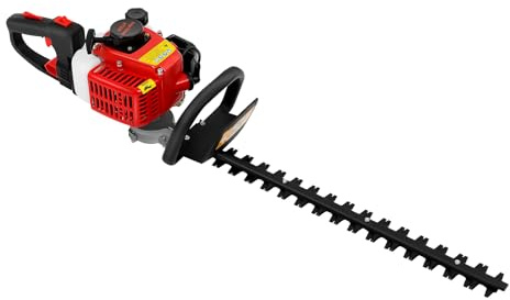 22.5CC Profi Benzin Heckenschere 1,25PS Motorheckenschere Hecken Gartenschere 2-Takt, Doppelseitige Manganstahlklinge,Geräuscharmer & Leicht zu tragen