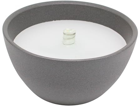 Schwabenfire Spezial Outdoor Kerze Terrakotta Anthrazit 23cm mit unendlichem Dauerdocht Wachsfresser für Kerzenreste große Outdoorkerze Windlicht Tischfeuer Geschenke für Frauen Schwabenfeuer Kerze