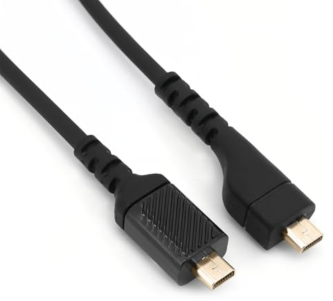 Azonelife Câble Audio de Remplacement pour SteelSeries Arctis 3 5 7 Pro, Câble Casque avec Carte Son Intégrée, Longueur 150 cm, Accessoire pour Casque Gaming, Noir