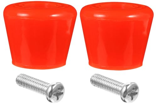 CIYODO Têtes de Frein Doubles Rangées et Plaquettes de Frein 4 Pièces pour Patins à roulettes, Kit Complet Vis, Freinage pour Rollers Garçon et Filles et Adultes