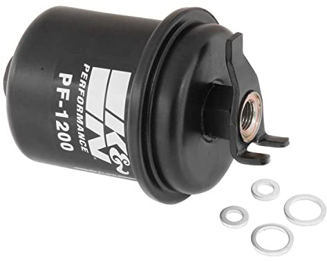 K&N Gasoline Fuel Filter: High Performance Fuel Filter, Premium Engine Protection, Compatible with 1988-2004 Honda/Acura Fuel Injected Gasoline Engines, PF-1200