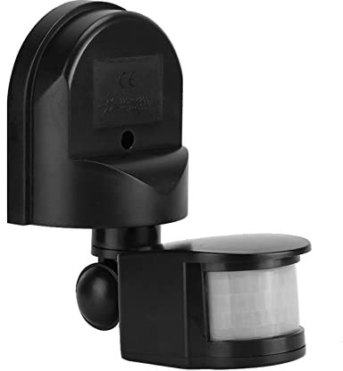 Sensore Di Presenza Di Movimento, Interruttore Crepuscolare Interruttore Sensore Di Movimento a Infrarossi, Interruttore Intelligente Di Controllo Automatico Del Rivelatore Impermeabile,£¨110-240V)