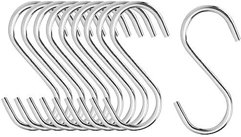 Jitnga 10 Piezas Ganchos Para Carne Pequeño Gancho Para Fumar De Acero Inoxidable Gancho Para Colgar Gancho Para Cocina Gancho Para Carne Gancho Para Pescado, 5 Cm (Plata)
