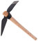 Airshi Garden Pickaxe, Hand Tool Pickaxe for Digging Mattock Rugged, Forged Weeding Mattock Hoe One Piece Intact Drop Forged Gardening Tool Pick Axe Cutter for Home Improvements