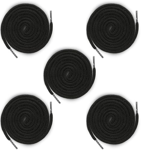 Dimeho Drawstring Cords Replacement 5PCS 51 Inches Waist String Hoodie Hood Cord for Shorts Pants Sweatpants Sweatshirt Jackets Coats Bag (Black)