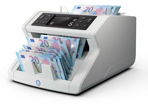 Safescan 2210 Geldzählmaschine, zählt sortierte Banknoten - Banknotenzähler mit 2-facher Echtheitsprüfung - zählt sortierte Banknoten Aller Währungen