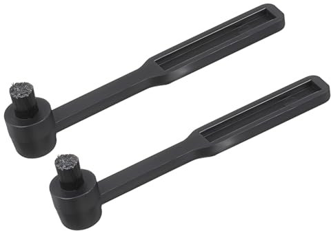 Toyvian 2pezzi Spazzola Per Pulizia Puntina Giradischi Setole Nylon Sottili Spazzola Portatile Per Dischi in Vinile Pulizia Efficiente Polvere Puntina Materiale Plastico Nylon Delicato