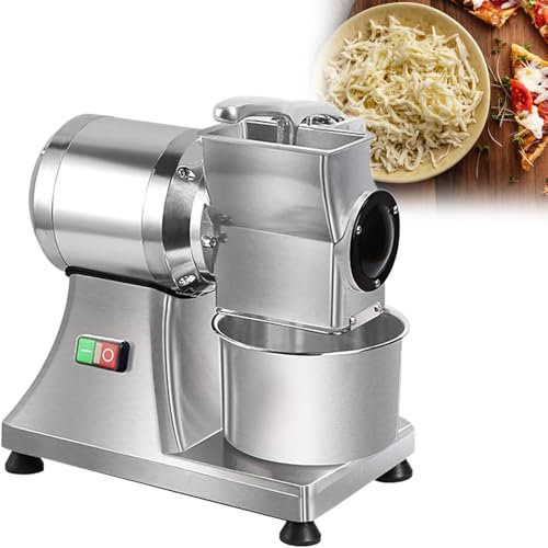 GESAIDES Grattugia Elettrica per Formaggio, Grattugia Elettrica per Formaggio Commerciale da 550 W, Grattugia per Formaggio, Burro, Pane, Crusca, Macchina per Grattugiare Il Formaggio