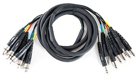 MUSIC STORE MC-08 8 voies Multipaire 3 m XLR-femelle/Jack symétrique - Câble multiconducteur