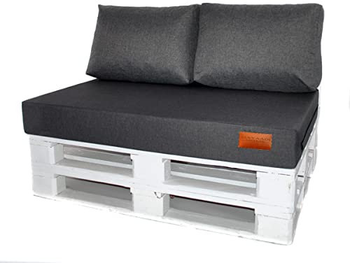 Mayaadi Home MH-GD04 Pallet Cushion Indoor Outdoor 60x40x10-20cm dark grey