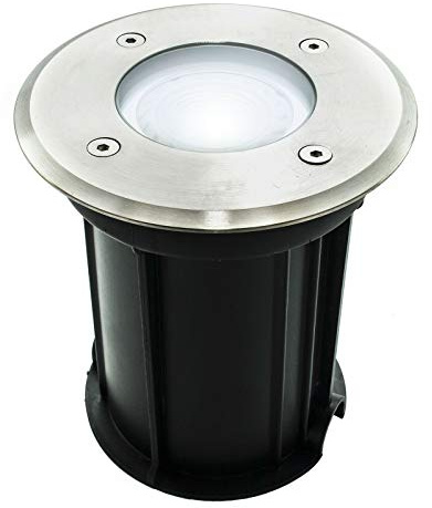 Zeitnet Inc. Faretto segnapassi carrabile calpestabile LED IP65 incasso terreno lampada led GU10 8W potenza 72W illuminazione giardino sentiero alberi piante (TEMPERATURA LUCE BIANCO FREDDO 6500K)
