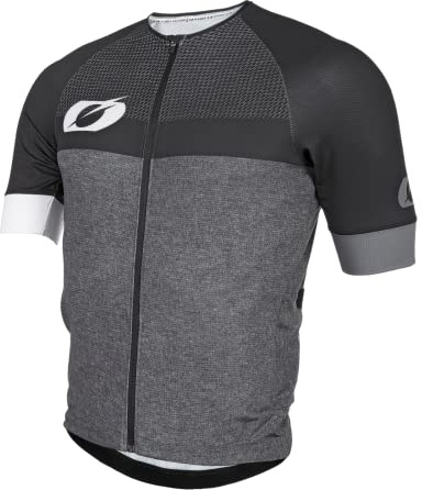 O'NEAL | Maglia Mountainbike | MTB MX DH Downhill FR Freeride | Maglia Completamente Nuova con Materiali migliorati, Leggeri e Resistenti | Aerial Jersey Split | Adulto | Nero Grigio | Taglia M