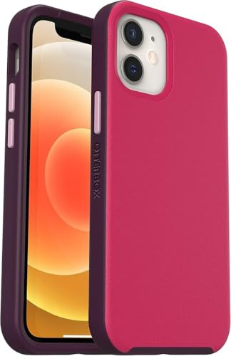 OtterBox Slim Series Case for iPhone 12 mini with MagSafe, Shockproof, Drop proof, Ultra-Slim, Protective Thin Case, Tested to Military Standard, Pink/Purple