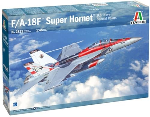 Italeri 2823 1:48 F/A-18F U.S. Navy Special Colors - modelismo, Kit, Libre, Hobby, Pegamento, Kit de plástico, detallado, sin Pintar