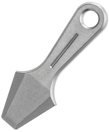 Mini barra de palanca EDC, pequeño pie de 45 mm, barra de bolsillo de titanio con agujero de cordón para llavero, transporte diario, camping, equitación, mantenimiento, autorescate