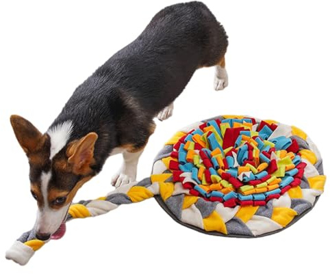 Tappeto annusare per cani, tappetino annusare per cani | Tappetino per sniffing per tappeti per cani a forma di caramella | Tappetino per la ricerca di cibo portatile interattivo per giocattoli
