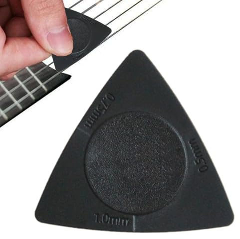 Grip - Púa de guitarra antideslizante y sudorosa para bajo y guitarras acústicas, espectro triangular para músicos, ukelele, guitarristas eléctricos, púas finas y duraderas para músicos