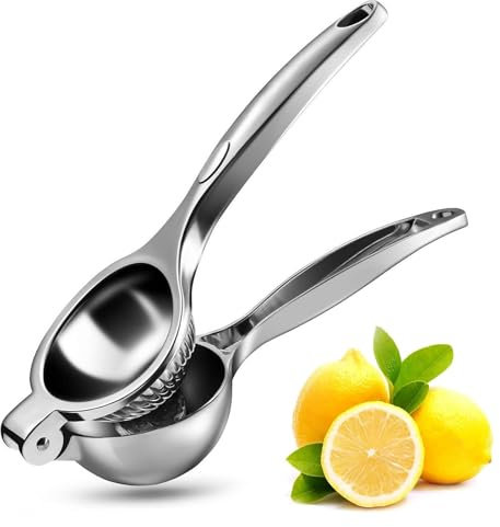 TTSTOIEE spremiagrumi manuale, spremi agrumi in lega di zinco (calibro 7cm) Durevole a mano Adatto per limone/lime/arancia Cucina bar ristorante spremi limone