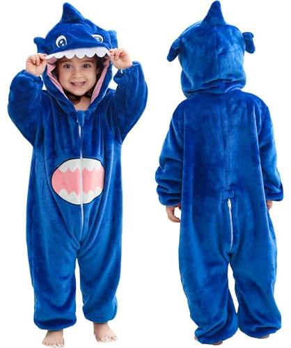 COOKY.D Kids Shark Costume Animal Romper Jumpsuit,24-30 Months
