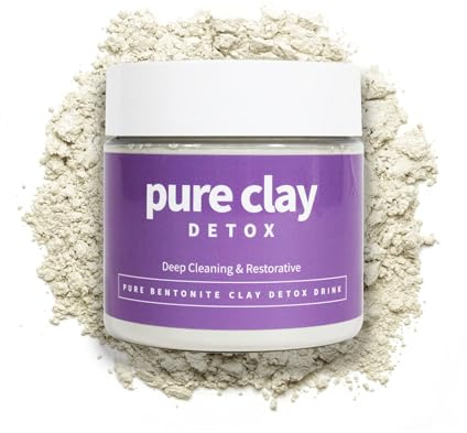 Pure Clay Detox Food Grade Calcium Bentonite Clay Powder, 16 oz