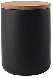 OnePine Vorratsdosen Keramik mit Bambusdeckel Vorratsdose Kaffeedose Teedose - 800ml/27 oz Keramik Aufbewahrungsdosen für Tee Kaffee Bohne Zucker Gewürz Nüsse Korn
