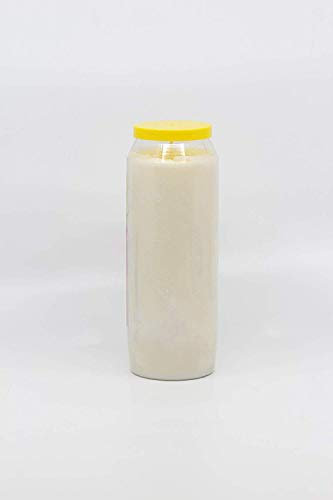 Lot de 24 bougies d'huiles essentielles blanches transparentes 100 % huile végétale n°9 Durée de combustion jusqu'à 9 jours, bougies funéraires pour lampe funéraire funéraire Grablight, blanc