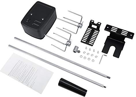 Kit girarrosto universale Kit girarrosto completo per barbecue Forcella per carne in acciaio inox con motore elettrico