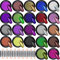 Duufin 22 Kästen Chrom Pigment Metallic Nagelpuder Mirror Nägel Pulver mit Lidschattenpinsel für Nägel Nail Art, 1g/Kästen