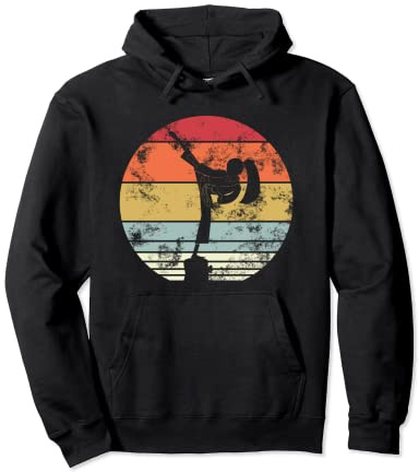Karate Girl Women Children Retro Circle Pullover Hoodie