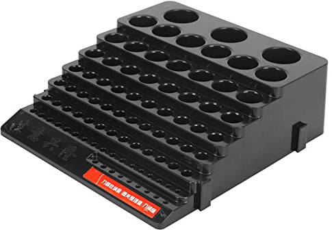 Caja de almacenamiento para brocas, cortador de fresado, ahorro de espacio, soporte de acabado de taladro, caja organizadora para bricolaje para carpintería