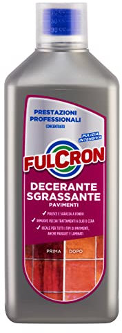 FULCRON Decerante Sgrassante Pavimenti, Detersivo Per Pulizia Pavimenti Intensa, Anche Parquet e Laminati, Profumato, 1 Litro