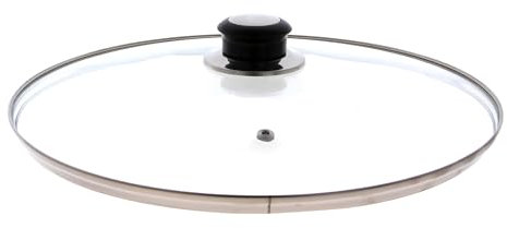 Glass Lid Replacement Cover for Saucepans Casserole Frying Pans Pots Universal Replacement Glass Lids Designed to Fit Cookware 24-30cm (30cm)