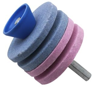 Pierre à aiguiser pour tondeuse à gazon, aiguiseur de couteau, meuleuse de jardin, tondeuse à gazon, aiguiseur de jardin, outils de jardin, aiguiseur (A)