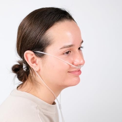 Occhiali da naso in ossigeno per adulti, con tubo da 2,1 metri (10)