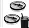 2 Pcs 40 oz Replacement Tumbler Lids for Stanley Cups - Leakproof Straw & Splash Resistant Spill Proof Lid Accessories (Black)