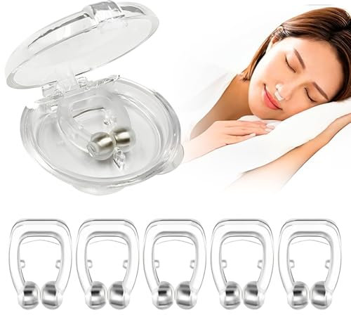 DWFEYOI Dilatadores Nasales de Silicona,6 Piezas Dilatador Nasal Dispositivos Anti Ronquidos, Dilatadores Nasales de Silicona, Anti Ronquidos Mejora la Respiración para Ayudar a Dormir Mejor,