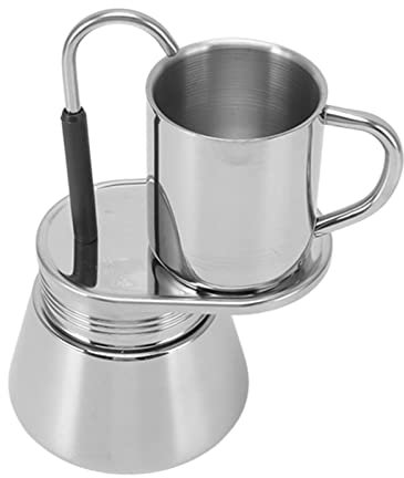 KIMISS Percoladores de café para Acampar Al Aire Libre con una Sola Taza de Cafetería de Tubo de Boquilla