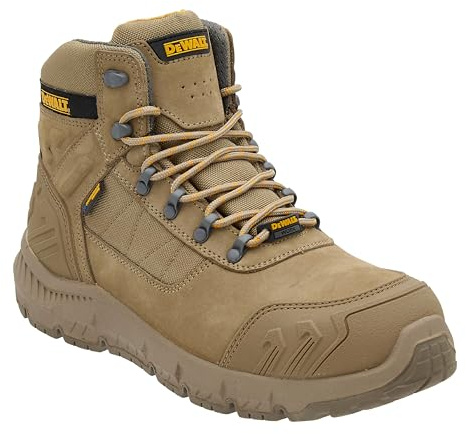 DEWALT Milburn Men's Waterproof, Nubuck Leather, Steel Toe, S7 Safety Work Boots