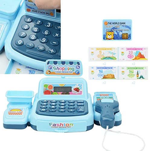 Generic Jouez à la Caisse Enregistreuse, Modi Model Plastic Model Fait Semblant de dans la Caisse Enregistreuse pour Le Jeu des Rôles (Blue)