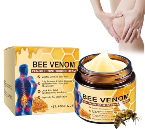 LAKPYN Veneno De Abeja Crema,Crema Veneno De Abeja,Crema Para El Cuidado De Los Huesos De Las Articulaciones De Veneno De Abeja