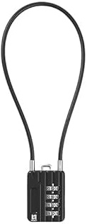 RESET-200 4-Digit Combination Cable Padlock, 3 mm, 30 cm, 1 Pack | Includes 1 lock. 30 cm measures cable only, not the lock body; the 3 mm cable and end fitting must pass each opening.