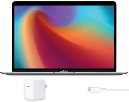 Apple MacBook Air 13-Inch Laptop Space Gray | M1 Chip 8GB Memory 256GB SSD | Retina Display, Backlit Keyboard, Touch ID, Long Battery Life Notebook Computer