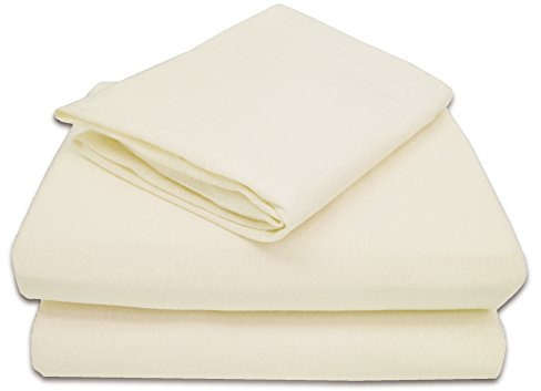 American Baby Company 100% Natural Cotton Jersey Knit Toddler Sheet Set, Cream, Soft Breathable