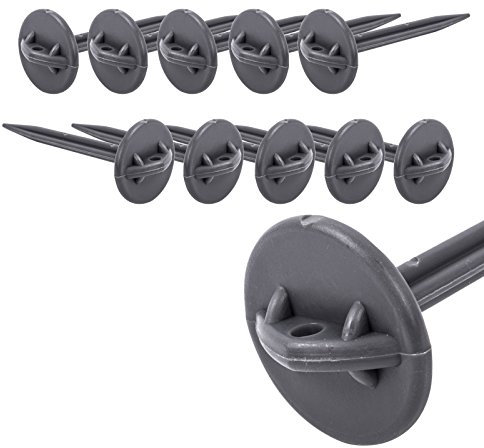 ProPlus Kunststoffnagel, schwarz 10er Set für Vorzeltteppiche und Bodenplane